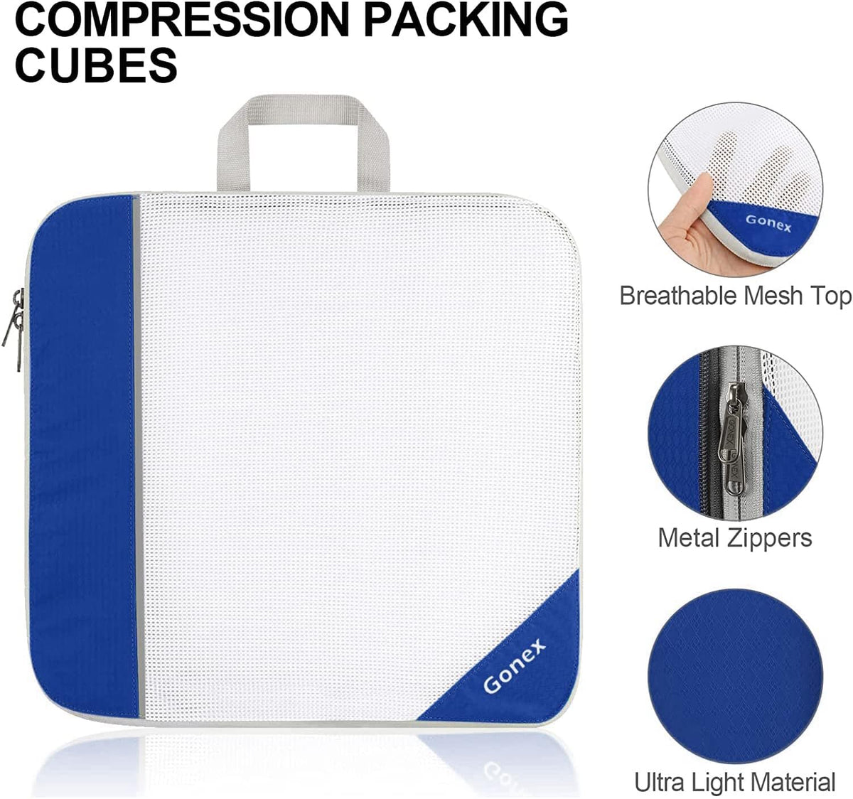 Compression Packing Cubes, Extensible Storage Mesh Bags Organizers