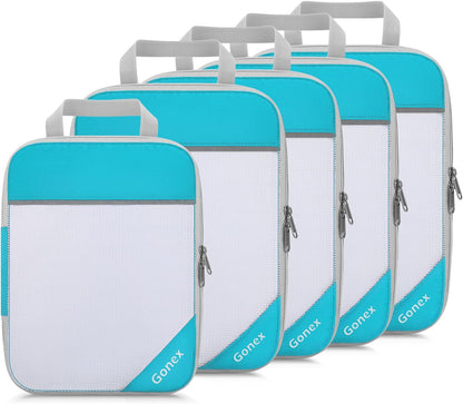 Compression Packing Cubes, Extensible Storage Mesh Bags Organizers