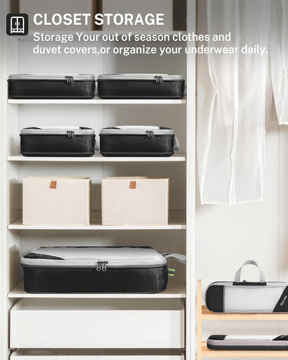 Compression Packing Cubes, Extensible Storage Mesh Bags Organizers