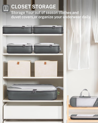 Compression Packing Cubes, Extensible Storage Mesh Bags Organizers