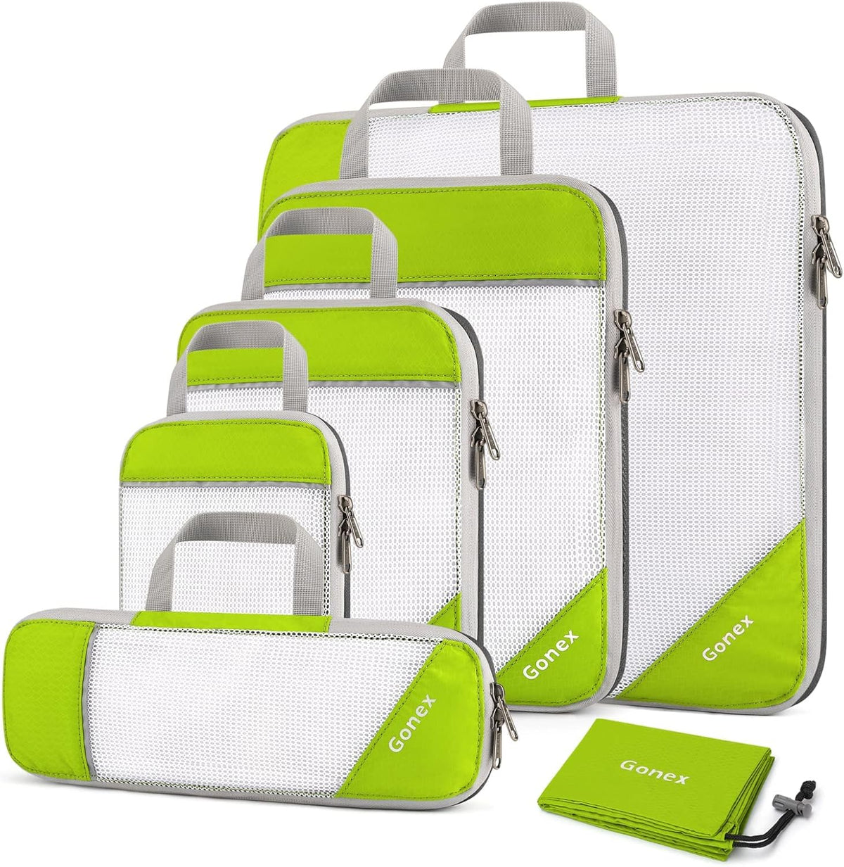 Compression Packing Cubes, Extensible Storage Mesh Bags Organizers