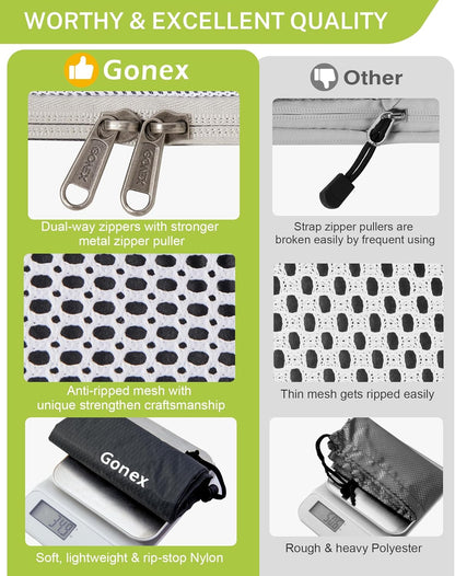 Compression Packing Cubes, Extensible Storage Mesh Bags Organizers
