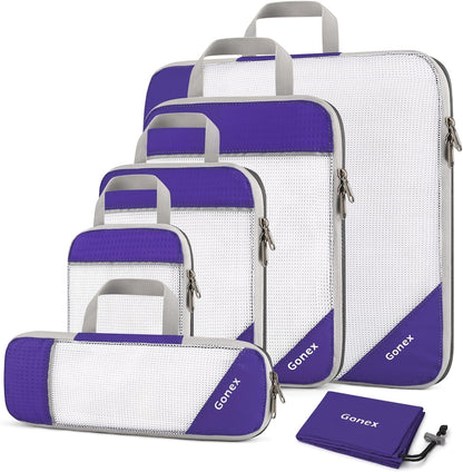 Compression Packing Cubes, Extensible Storage Mesh Bags Organizers