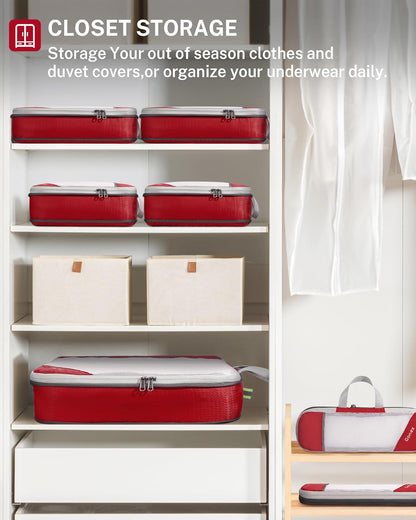 Compression Packing Cubes, Extensible Storage Mesh Bags Organizers