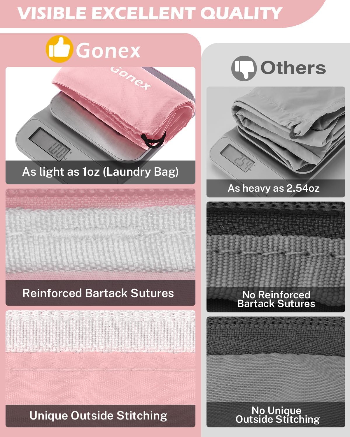 Compression Packing Cubes, Extensible Storage Mesh Bags Organizers
