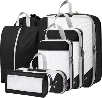 Compression Packing Cubes, Extensible Storage Mesh Bags Organizers