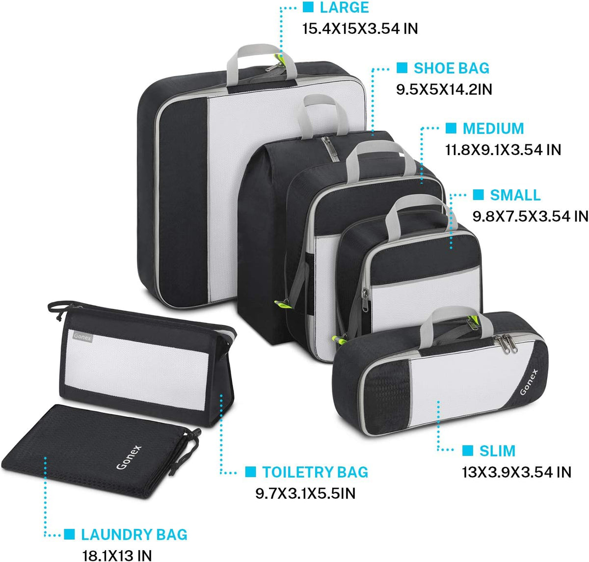 Compression Packing Cubes, Extensible Storage Mesh Bags Organizers