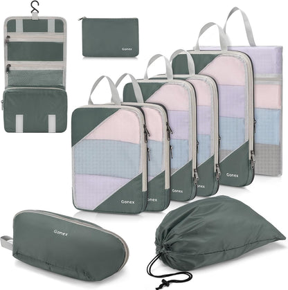 Compression Packing Cubes, Extensible Storage Mesh Bags Organizers