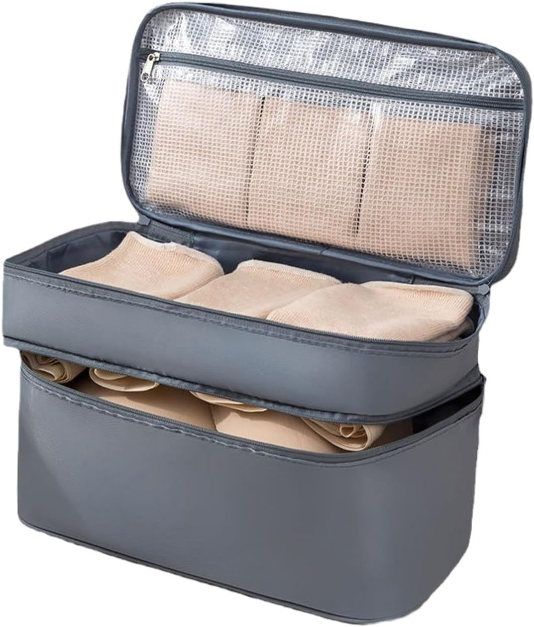 Travel Underwear Organizer – Compact Bra Storage Case, Foldable Lingerie Pouch, Lightweight Multi-Compartment Packing Cube, Portable Toiletry Storage Container, Durablee Luggage Bag | for Holiday