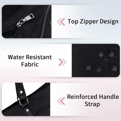 Laptop Tote Bag for Women, 15.6 Inch Computer Shoulder Bag Teacher Work Bag Travel Purse with Small Pouch VONXURY