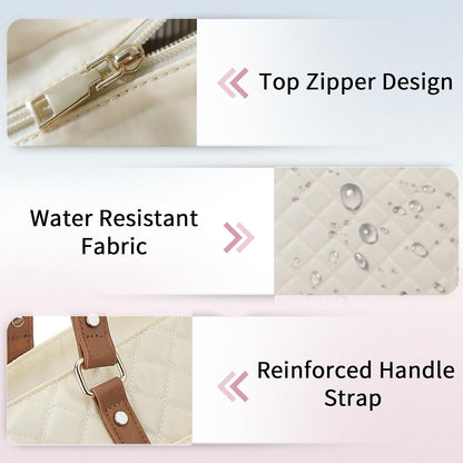 Laptop Tote Bag for Women, 15.6 Inch Computer Shoulder Bag Teacher Work Bag Travel Purse with Small Pouch VONXURY