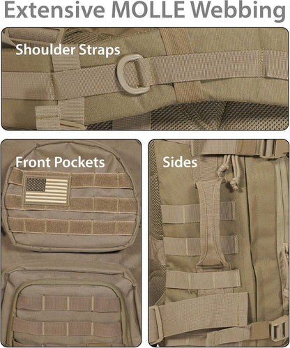 Military Tactical Laptop Backpack, Green
