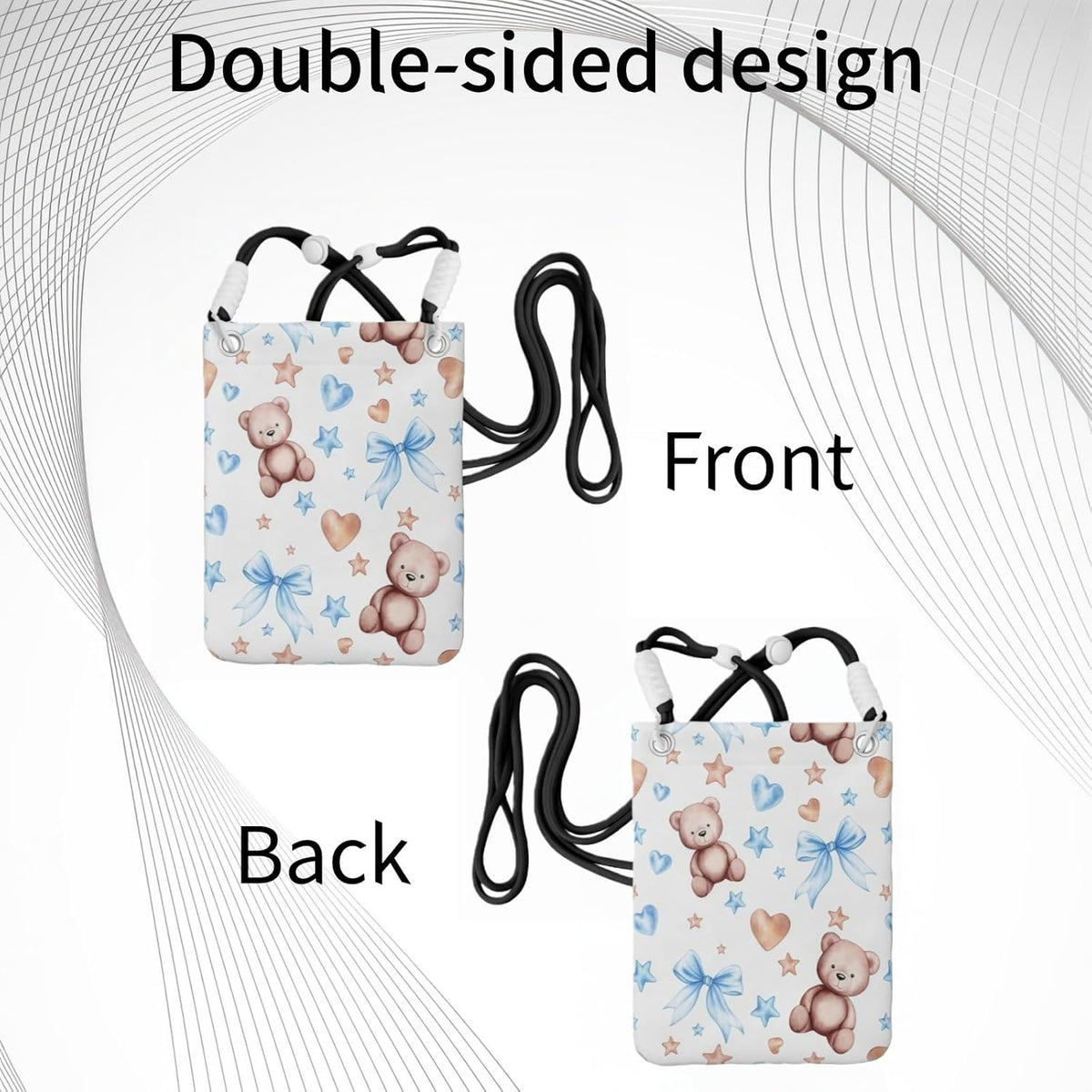Crossbody Phone Bag | Equipped with Adjustable Detachable Strap, Ideal for Travel & Daily Commuting, Crossbody Bag for Men & Women