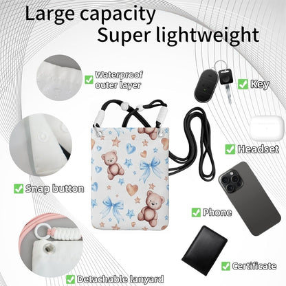 Crossbody Phone Bag | Equipped with Adjustable Detachable Strap, Ideal for Travel & Daily Commuting, Crossbody Bag for Men & Women