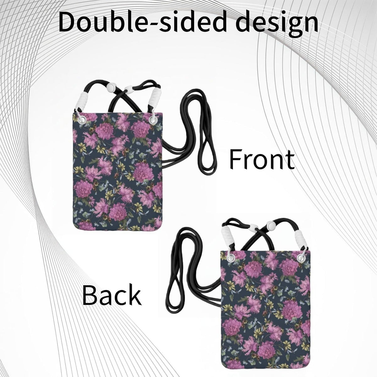 Crossbody Phone Bag | Equipped with Adjustable Detachable Strap, Ideal for Travel & Daily Commuting, Crossbody Bag for Men & Women