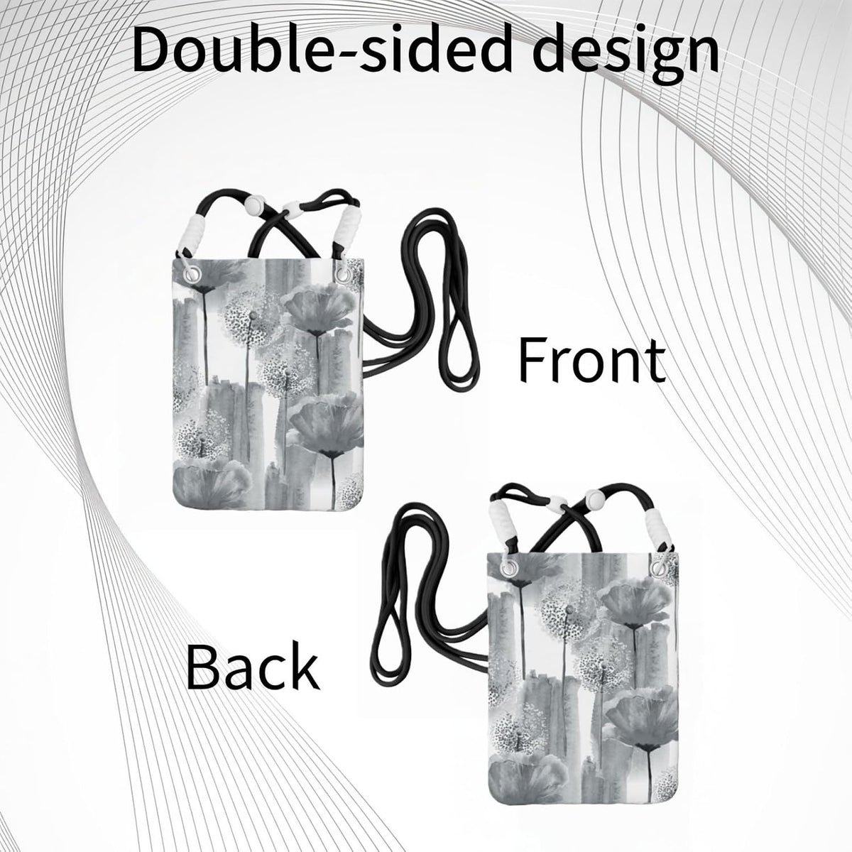 Crossbody Phone Bag | Equipped with Adjustable Detachable Strap, Ideal for Travel & Daily Commuting, Crossbody Bag for Men & Women