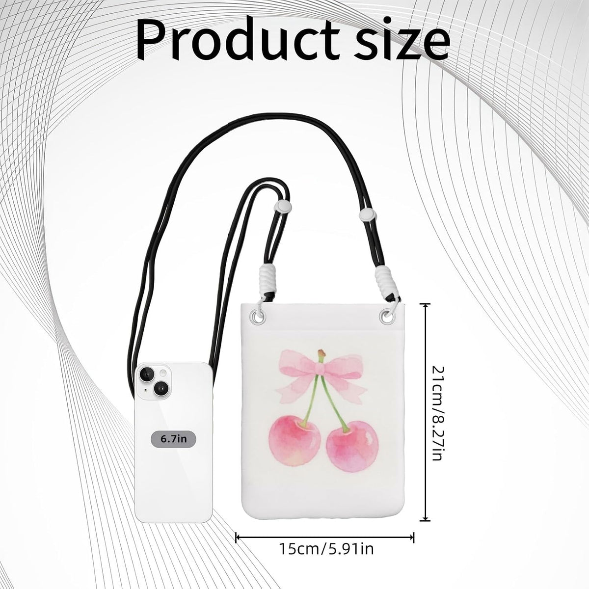 Crossbody Phone Bag | Equipped with Adjustable Detachable Strap, Ideal for Travel & Daily Commuting, Crossbody Bag for Men & Women