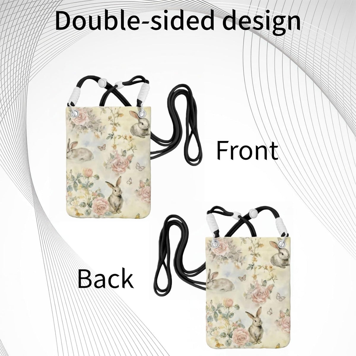 Crossbody Phone Bag | Equipped with Adjustable Detachable Strap, Ideal for Travel & Daily Commuting, Crossbody Bag for Men & Women