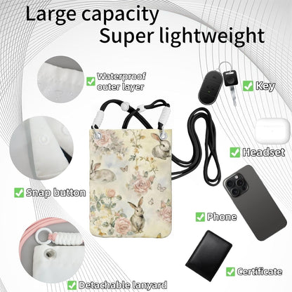 Crossbody Phone Bag | Equipped with Adjustable Detachable Strap, Ideal for Travel & Daily Commuting, Crossbody Bag for Men & Women