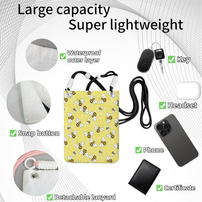 Crossbody Phone Bag | Equipped with Adjustable Detachable Strap, Ideal for Travel & Daily Commuting, Crossbody Bag for Men & Women