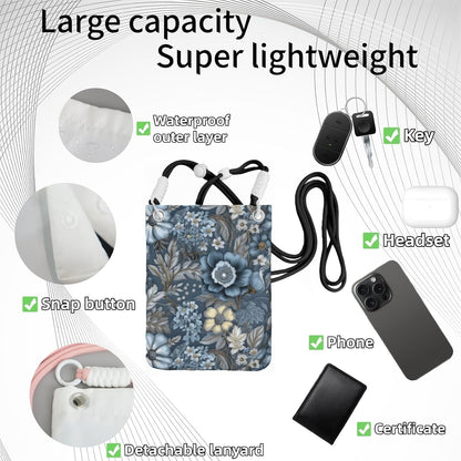 Crossbody Phone Bag | Equipped with Adjustable Detachable Strap, Ideal for Travel & Daily Commuting, Crossbody Bag for Men & Women