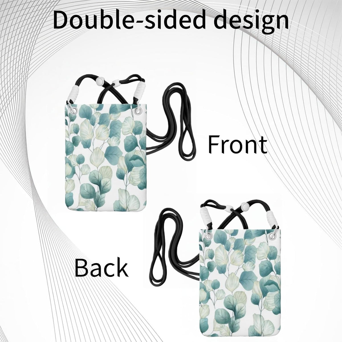 Crossbody Phone Bag | Equipped with Adjustable Detachable Strap, Ideal for Travel & Daily Commuting, Crossbody Bag for Men & Women