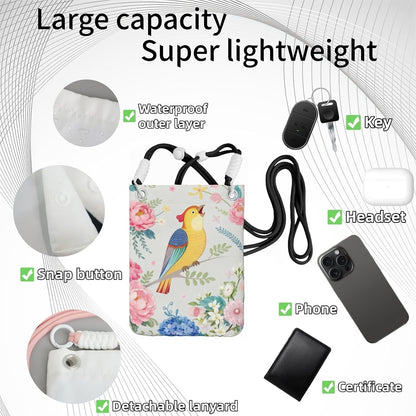 Crossbody Phone Bag | Equipped with Adjustable Detachable Strap, Ideal for Travel & Daily Commuting, Crossbody Bag for Men & Women