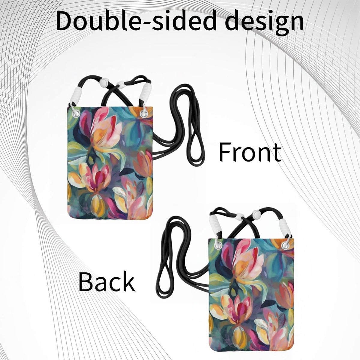Crossbody Phone Bag | Equipped with Adjustable Detachable Strap, Ideal for Travel & Daily Commuting, Crossbody Bag for Men & Women