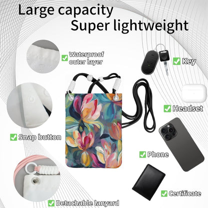Crossbody Phone Bag | Equipped with Adjustable Detachable Strap, Ideal for Travel & Daily Commuting, Crossbody Bag for Men & Women