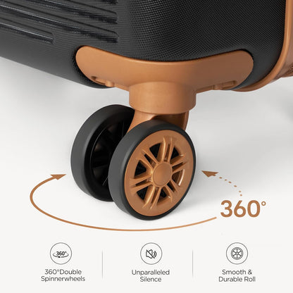 Luggage Sets 5 Piece Suitcases with Wheels, Suitcase Set ABS Hard Case Luggage with TSA Lock Spinner Wheels Durable Travel Luggage (5-Piece Set(20"/24"/28"))