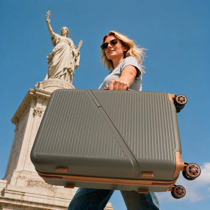 Luggage Sets 5 Piece Suitcases with Wheels, Suitcase Set ABS Hard Case Luggage with TSA Lock Spinner Wheels Durable Travel Luggage (5-Piece Set(20"/24"/28"))