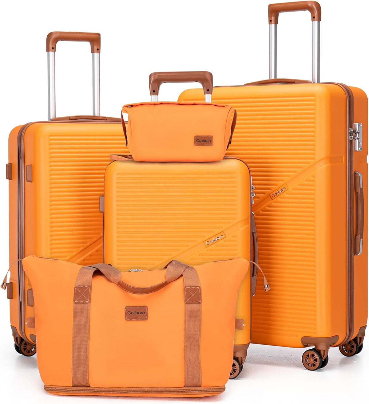 Luggage Sets 5 Piece Suitcases with Wheels, Suitcase Set ABS Hard Case Luggage with TSA Lock Spinner Wheels Durable Travel Luggage (5-Piece Set(20"/24"/28"))