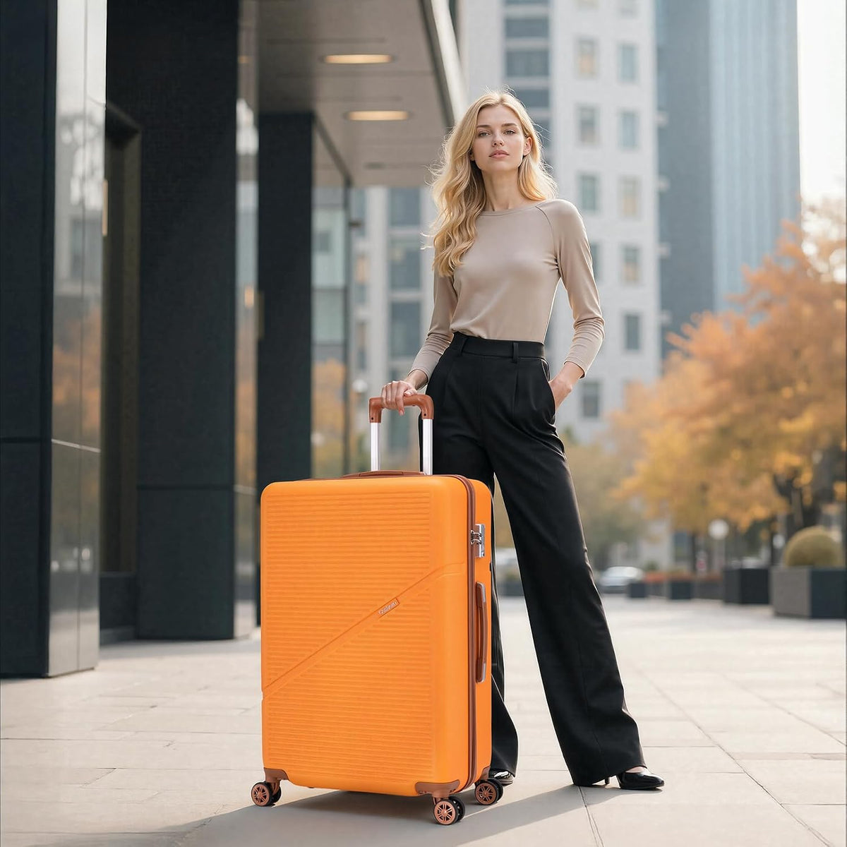 Luggage Sets 5 Piece Suitcases with Wheels, Suitcase Set ABS Hard Case Luggage with TSA Lock Spinner Wheels Durable Travel Luggage (5-Piece Set(20"/24"/28"))