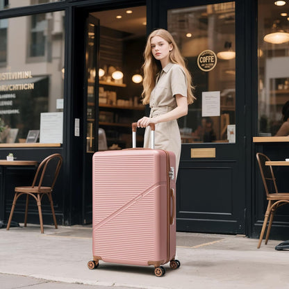 Luggage Sets 5 Piece Suitcases with Wheels, Suitcase Set ABS Hard Case Luggage with TSA Lock Spinner Wheels Durable Travel Luggage (5-Piece Set(20"/24"/28"))
