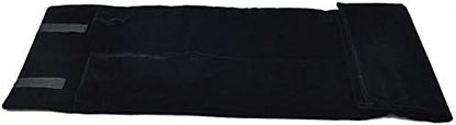 Black Velvet Roll-up Travel Bag Jewelry Pouches Organizer Carrying Display Case