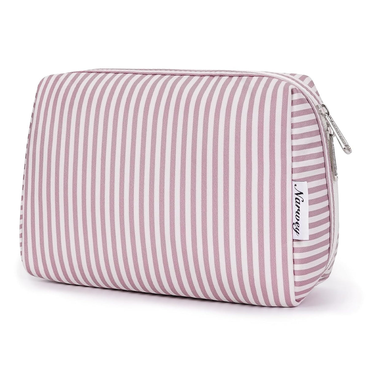 Cute Makeup Bag Travel Cosmetic Bag Organizer Toiletry Bag Make Up Bags with Compartments for Women Girls (Large, Blue Lotus)