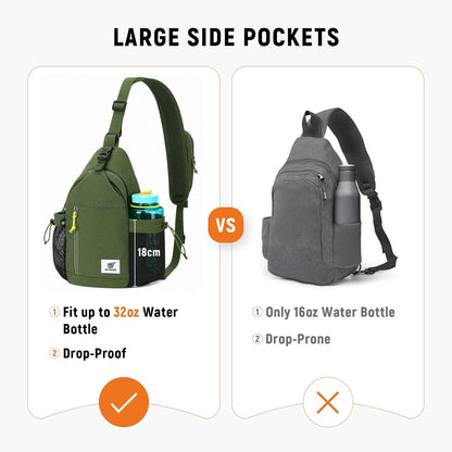 Sling Bag Anti-Theft Crossbody Bag RFID Travel Cross Body Shoulder Sling Backpack