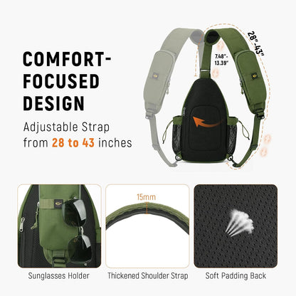 Sling Bag Anti-Theft Crossbody Bag RFID Travel Cross Body Shoulder Sling Backpack