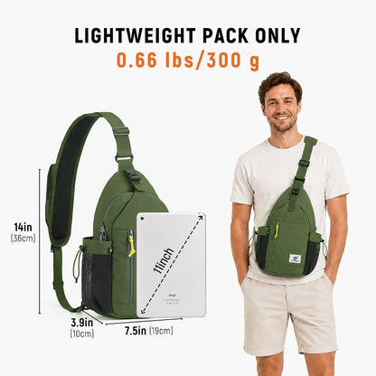 Sling Bag Anti-Theft Crossbody Bag RFID Travel Cross Body Shoulder Sling Backpack