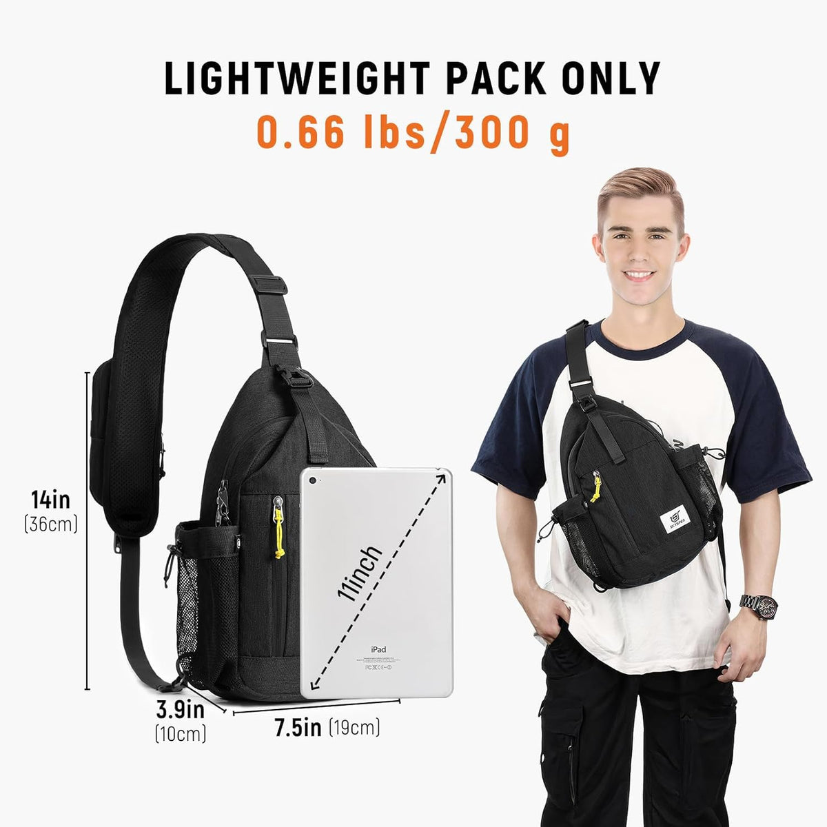 Sling Bag Anti-Theft Crossbody Bag RFID Travel Cross Body Shoulder Sling Backpack