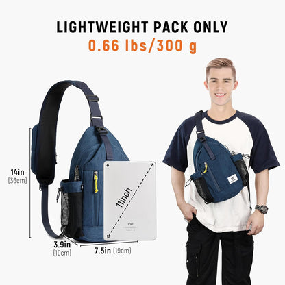 Sling Bag Anti-Theft Crossbody Bag RFID Travel Cross Body Shoulder Sling Backpack
