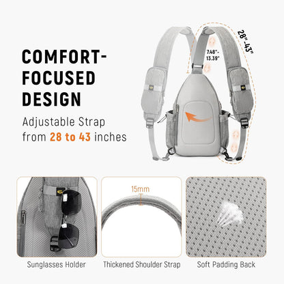 Sling Bag Anti-Theft Crossbody Bag RFID Travel Cross Body Shoulder Sling Backpack