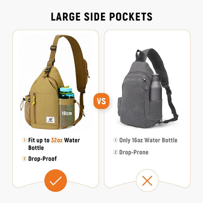 Sling Bag Anti-Theft Crossbody Bag RFID Travel Cross Body Shoulder Sling Backpack