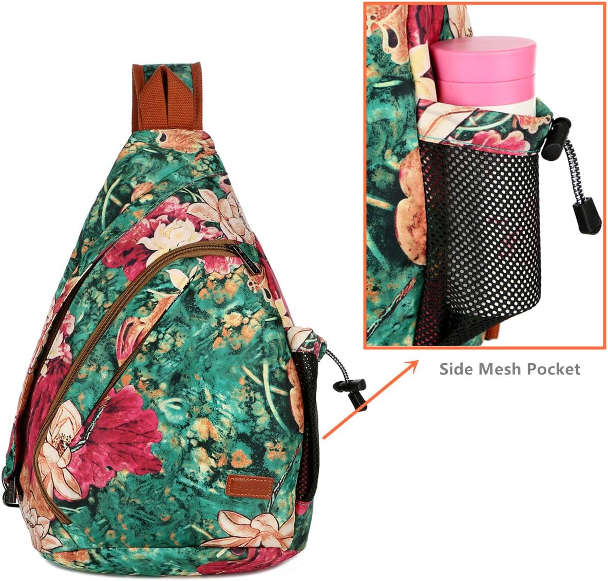 Sling backpack Crossbody Shoulder Chest Bag Travel Hiking Daypack for Women XB-04