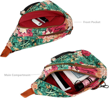 Sling backpack Crossbody Shoulder Chest Bag Travel Hiking Daypack for Women XB-04