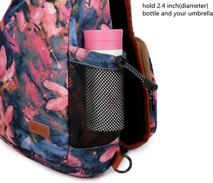 Sling backpack Crossbody Shoulder Chest Bag Travel Hiking Daypack for Women XB-04