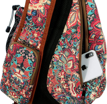 Sling backpack Crossbody Shoulder Chest Bag Travel Hiking Daypack for Women XB-04