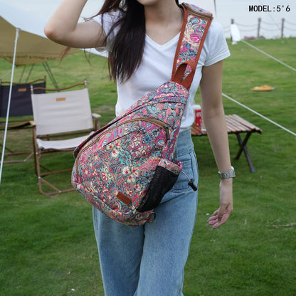 Sling backpack Crossbody Shoulder Chest Bag Travel Hiking Daypack for Women XB-04
