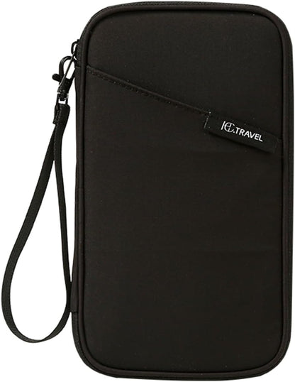 Family Passport Wallet & Travel Document Organizer-Large Capacity, Ultra-Slim Design for Men and Women,Secure Holder for Passports, Boarding Passes, Credit Cards, Cash, Travel Essentials