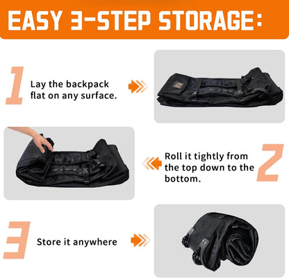 100L Rolling Duffle Bag with Wheels and Handle-Water Repellent Polyester, Duffle Bag for Travel with Hidden Straps, Travel Bag For Men & Women For Camping Sports Travel (Black)